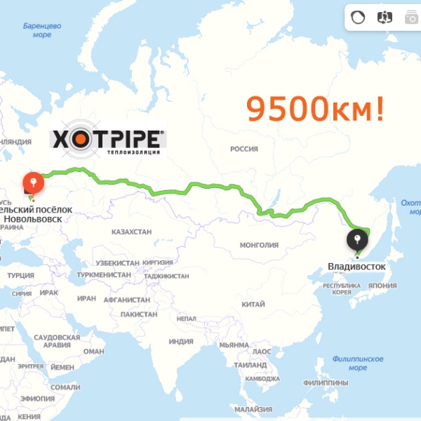 Цилиндры Xotpipe SP Outside с заводским покровным слоем для улицы в г.Владивосток