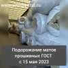 С 15 мая дорожают маты минераловатные прошивные ГОСТ 21880-2011