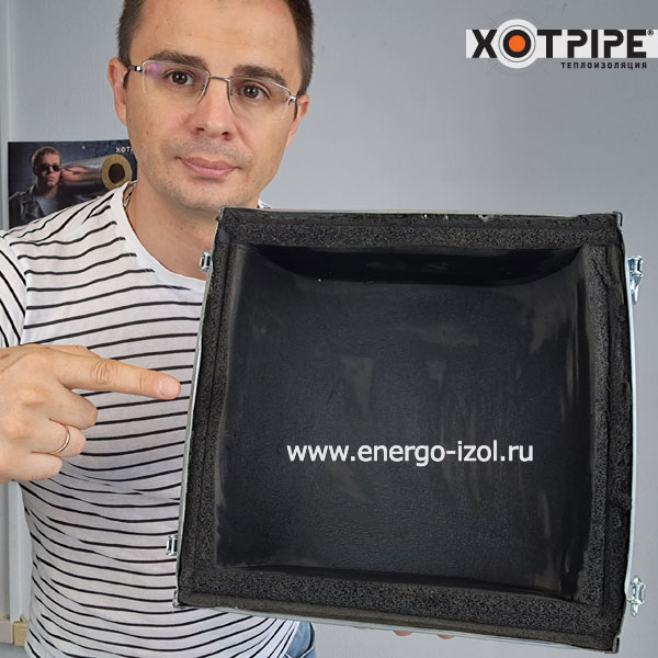 Теплоизоляционные термокороба многоразовые, съемные, изготавливаются  из оцинкованной стали с наполнителем из вспененного каучука