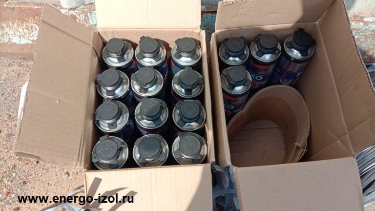 клей пена в баллонах для монтажа ППУ скорлуп на трубу